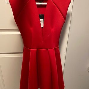 Guess Neoprene Deep V neck line dress